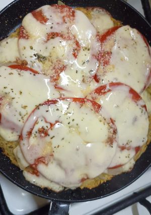 Una foto de Pizza con papas
