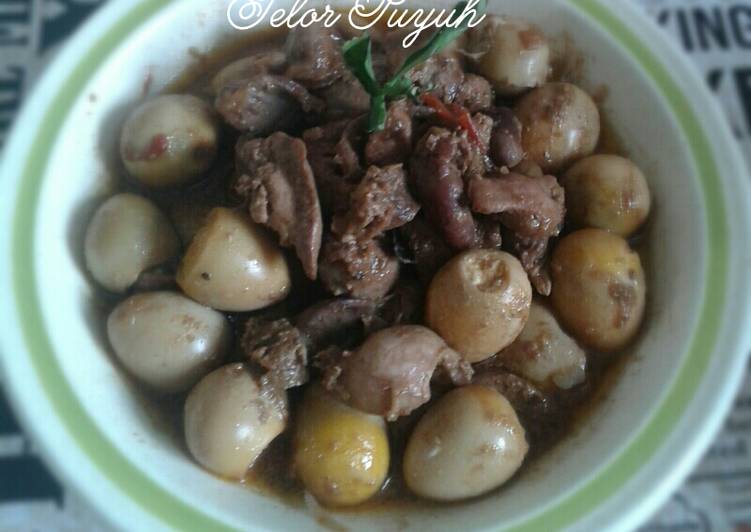 Resep Semur Ati, Ampela &amp; Telor Puyuh, Enak