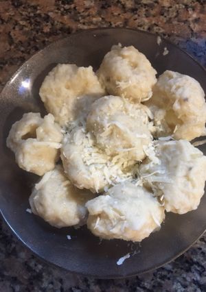 Una foto de Ñoquis de papa rellenos