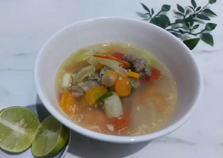 Resep Unik Sop kikil daging sapi🥩 Ala Warung