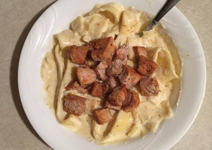 Recipe of Award-winning Pork Alfredo