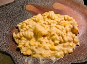 A picture of corn casserole cheese