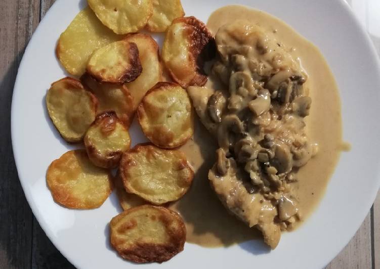 Solomillos de pollo en salsa