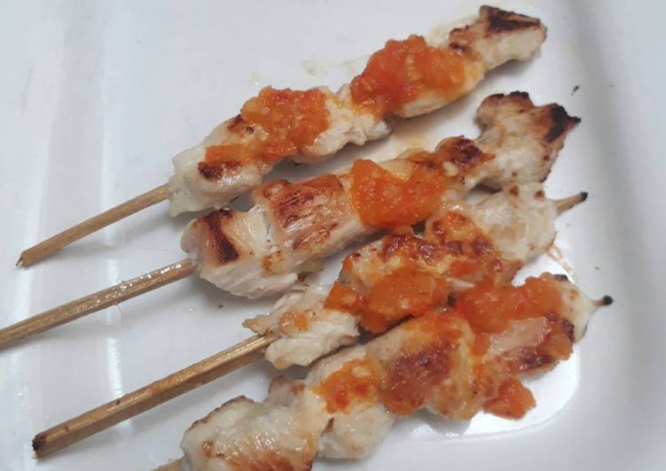 Sate asin pedas taichan