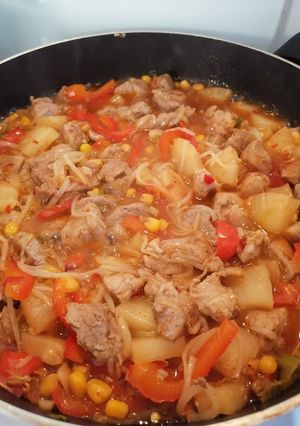 Φωτογραφία της συνταγής Χοιρινό με sweet chili και λαχανικά (Κινέζικο)