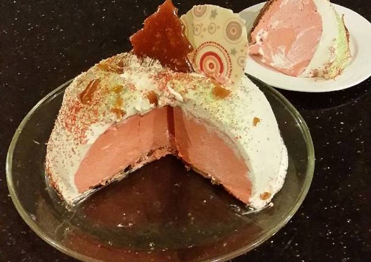 Steps to Make Speedy Cranberry Mousse Dome