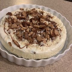A picture of Kinder cheese cake🥮.