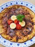 Tortilla "dulce" de banana a la canela (sin azúcares agregados ni edulcorantes) 🍌 🥣