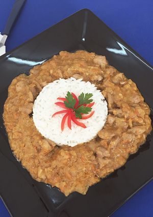 Una foto de Pollo al Curry