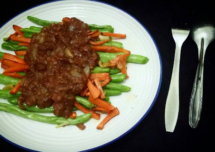 Langkah Mudah untuk Menyiapkan Tumis Buncis Wortel Siram Kornet yang Enak