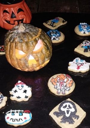 Una foto de Galletitas tenebrosas booo!!💀🎃🎃