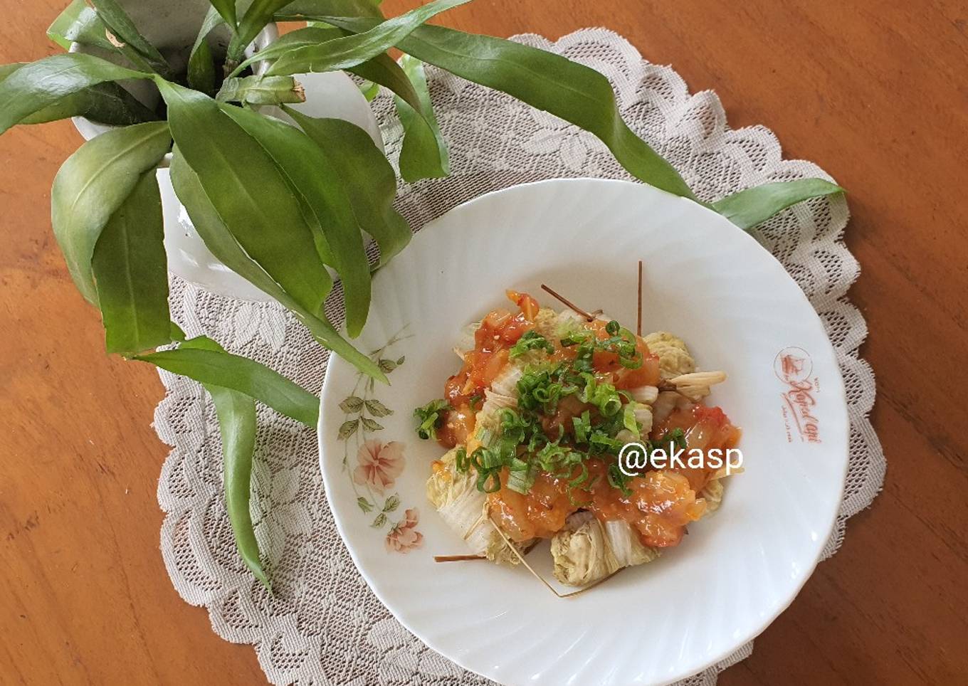 Sawi Putih Tahu Gulung