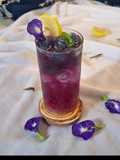 Blue pea magic layered mocktail