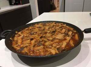 Una foto de Pechuga de pollo con salsa china