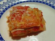 Una foto de lasagna sin tacc