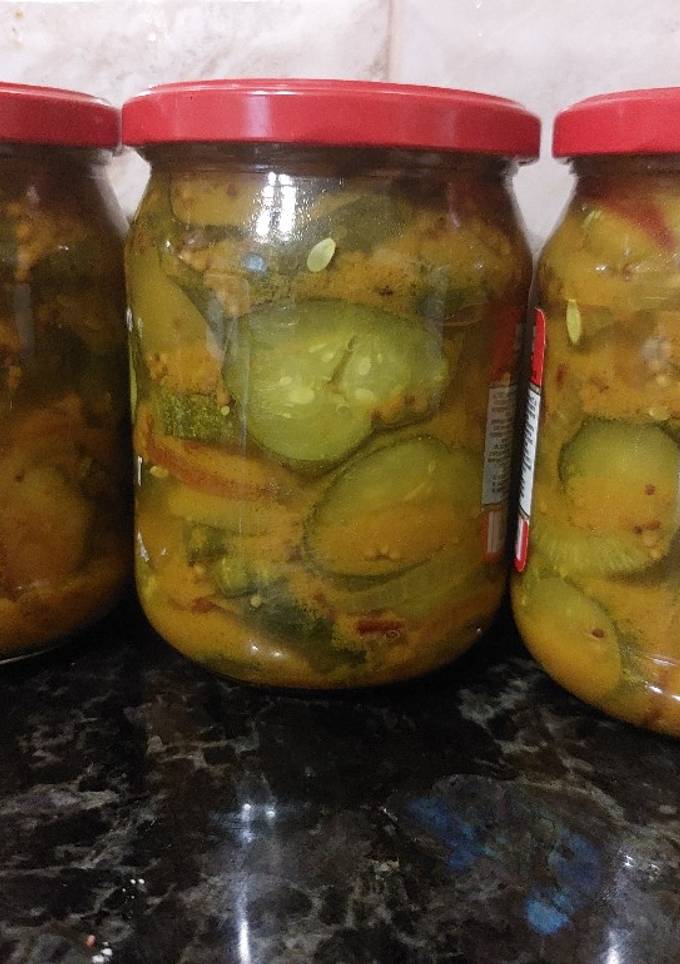 Мариновані огірки з гірчицею