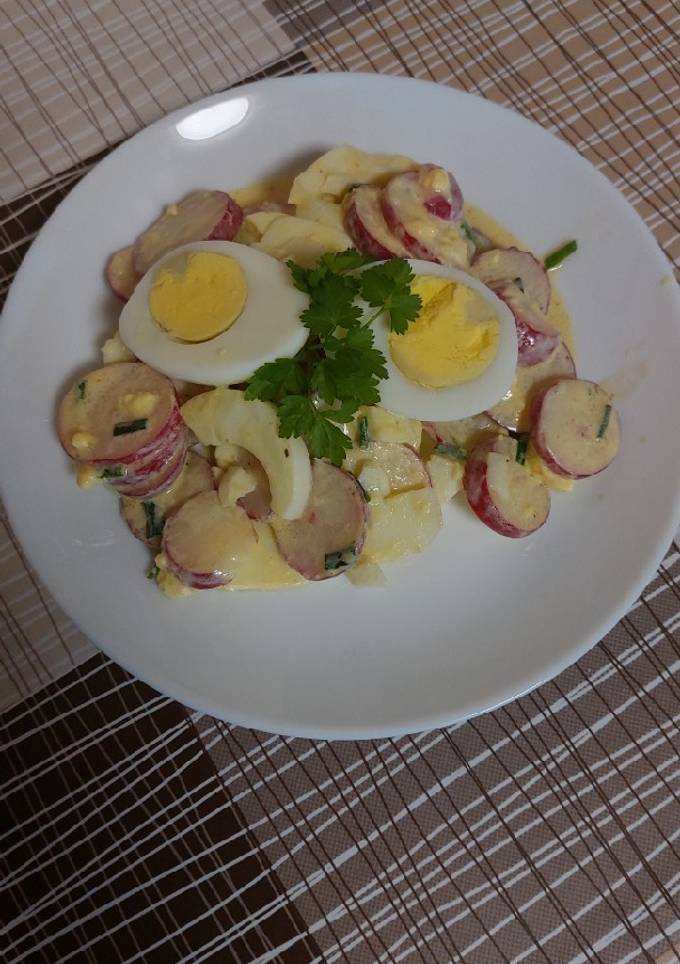 Салат з редиски та яйця