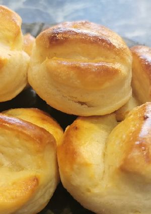 Krumplis vajas pogácsa recept fotója