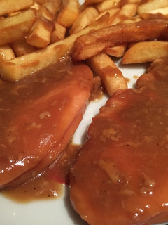 Una foto de Pechuga pavo en salsa teriyaki, naranja y miel