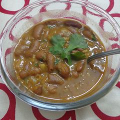A picture of Rajma curry.