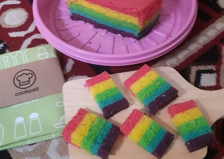 Steamed rainbow cake ny liem