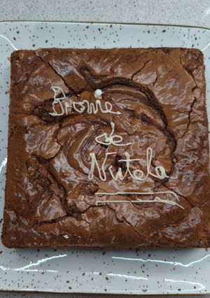 Una foto de Brownie de Nutella en AirFryer