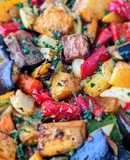 Verduras al horno con especias
