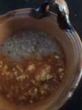 Huevos en caldillo de milpa y frijoles quebrados con asiento