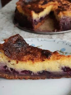 Áfonyás sajttorta recept fotója