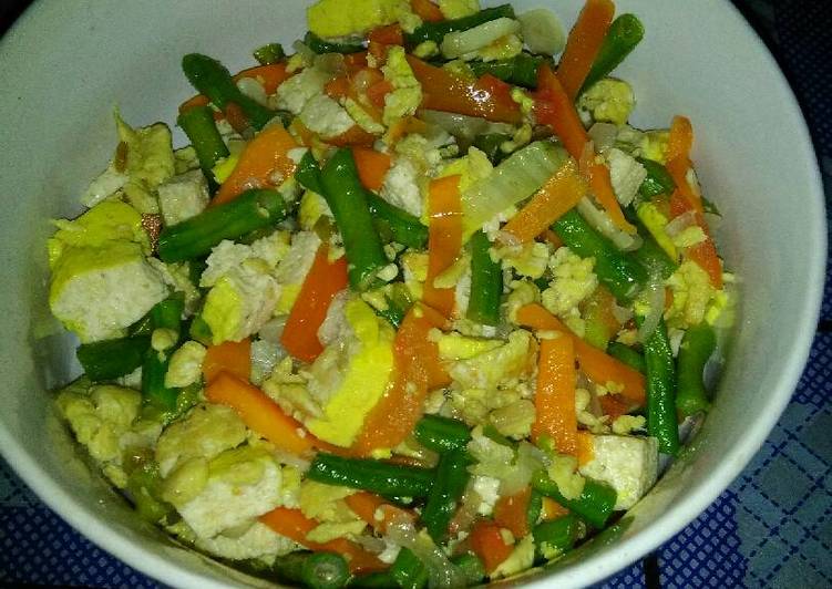 Resep Orak arik kacang panjang dan wortel Anti Gagal