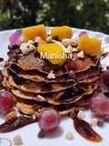 Millets Fruits Choco-chips pancakes 🥞(5min Dish)