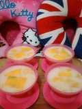 Lemonade mango pudding