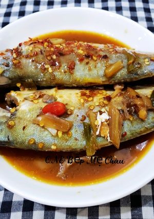 Hình của món Cá ngân kho mặn.