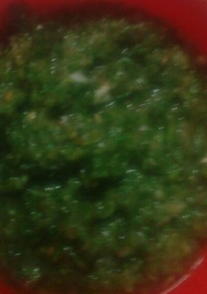A picture of Coriander chutney.