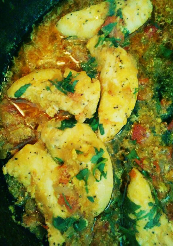 Una foto de Pollo curry
