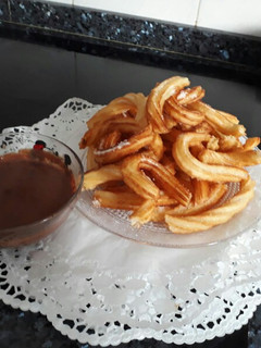 Una foto de Chocolate con churros