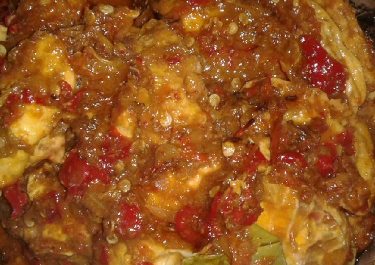 Telur Mata Sapi Bumbu Kecap Pedas