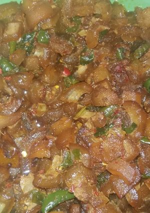 Foto resep Tumis kikil pedas manis 🐮