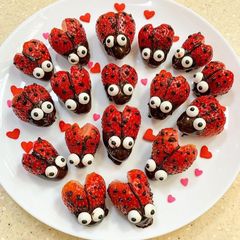 Ladybug strawberries A picture of Ladybug strawberries.