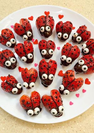 A picture of Ladybug strawberries.