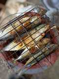Ikan cencaru dan kembung bakar guna arang je wak