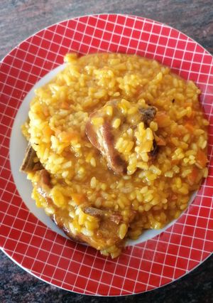 Una foto de Arroz caldoso con costillas