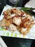 Pollo con tempura de cerveza