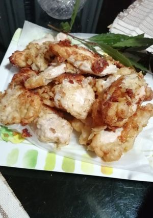 Una foto de Pollo con tempura de cerveza