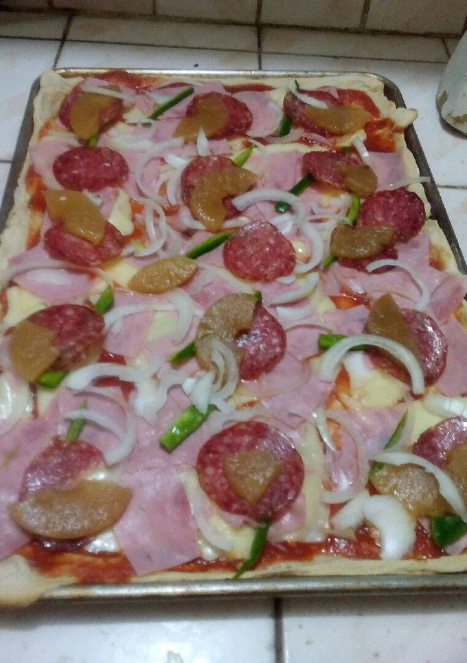 Una foto de Pizza