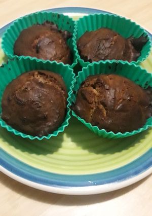 Una foto de Mini brownies de Nutella de 3 ingredientes