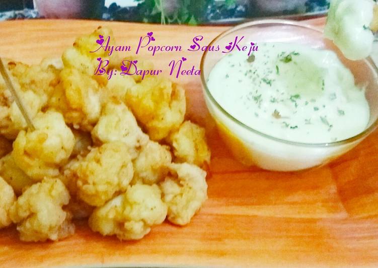 Bahan Ayam Popcorn Saus Keju | Cara Membuat Ayam Popcorn Saus Keju Yang Lezat