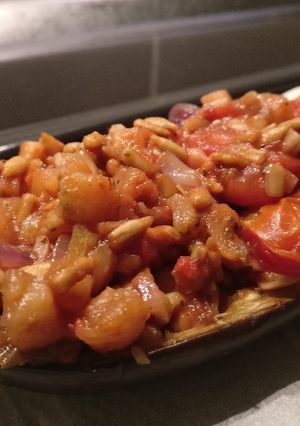 Ájult imám padlizsánja gyorsabban, egyszerűbben, Kathy módra - vegán recept fotója