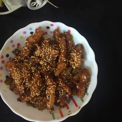 Honey chilli potato A picture of Honey chilli potato.