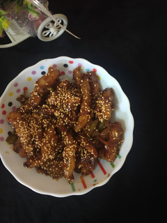 A picture of Honey chilli potato.